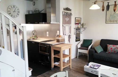 Rotheneuf-Le Pont Apartment | Duplex full of charm in small quiet residence at 200 m dry sand beach