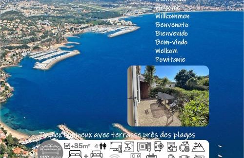 La Napoule House | Duplex lumineux avec terrasse près des plages