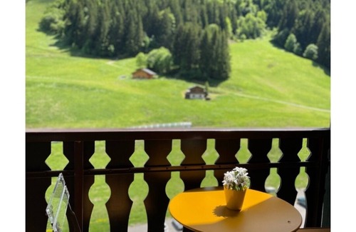 Station de Drouzin le Mont Apartment | Duplex with fireplace and mountain view