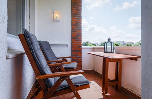 Hornum Apartment | Durchdachtes Ein Zimmer Appartement mit Balkon in Strandnaher Lage