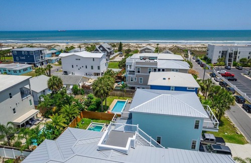 St. Augustine Beach House | E Komo Mai - Pool, Elevator, Roof Deck Views