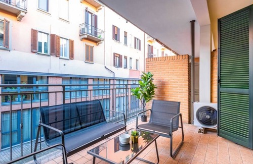 Ponte Seveso Apartment | Easylife - Spacious and bright two bedroom with loggia balcony for peaceful rela