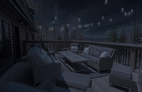 Snowshoe House | Edelweiss Haus: Elegant winter retreat with a private hot tub sanctuary.