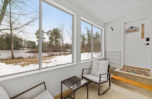 New Durham House | Edgewater Escape · Secluded Wooded Waterfront Home Near Lake Winn.