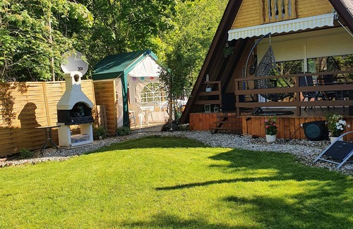 Feriendorf Eichwald House | Eichwald - "Häschen" Idyllic vacation home in the countryside with garden sauna.