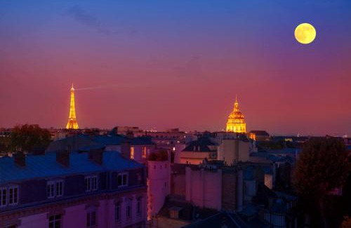 Quartier de l'Ecole-Militaire Apartment | Eiffel Tower view terrace Saint Germain des Pres