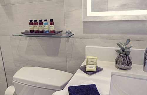Financial District Hotel | Elegant and Spacious Room with Two Queen Beds for Ultimate Relaxation