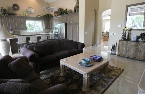 Palm Valley House | Elegant Desert Living, Pebblecreek Golf/Lake Lot. Waterfall, Golf Cart. 3 Bdrm
