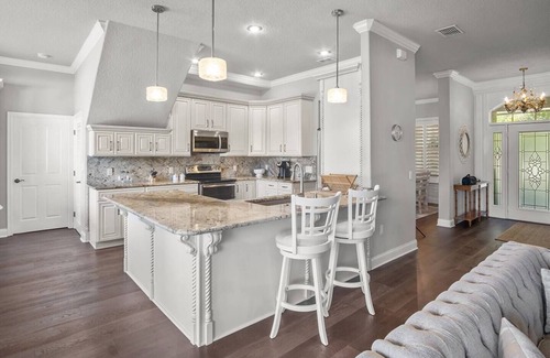 Lakeland House | Elegant Home with Pool, Office, Theater, and Fence