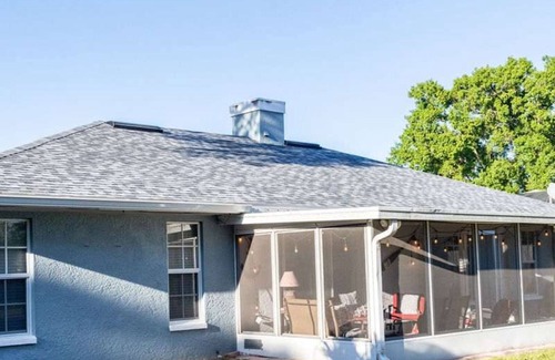 Interchange Square House | Elegant Palm Bay Getaway with Large Backyard
