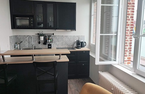 Fecamp Apartment | Elegant Studio, facing marina and harbour