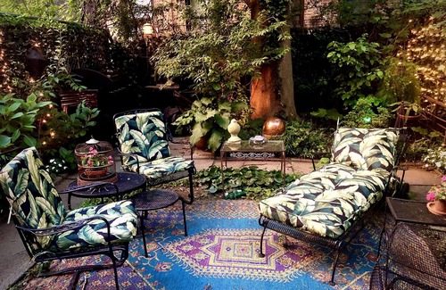 Upper Manhattan Apartment | Elegant Uptown Historic District Garden Suite