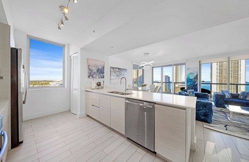 Hallandale Beach Apartment | ★ Elegant Vacation Home in Beachwalk with Balcony Overlooking Ocean Views