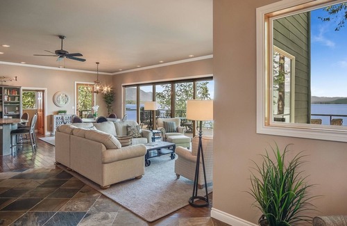 Sandpoint House | Elegant, Waterfront Retreat | Boat Lift, Hot Tub, Dog Friendly