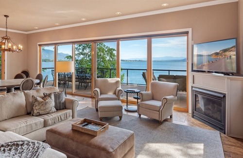 Sandpoint House | Elegant, Waterfront Retreat | Boat Lift, Hot Tub, Dog Friendly