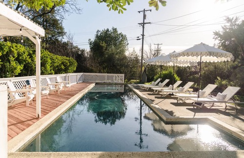 Santa Rosa House | Elegant Wine Country Retreat with Pool, Fireplace & Scenic Deck Views
