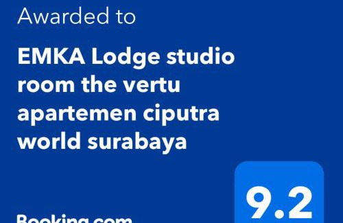 Surabaya Apartment | EMKA Lodge studio room the vertu apartemen ciputra world surabaya