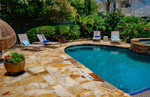 South Padre Island House | Enchanting Private Oasis w/Heated Pool & Hot Tub- Premier Host