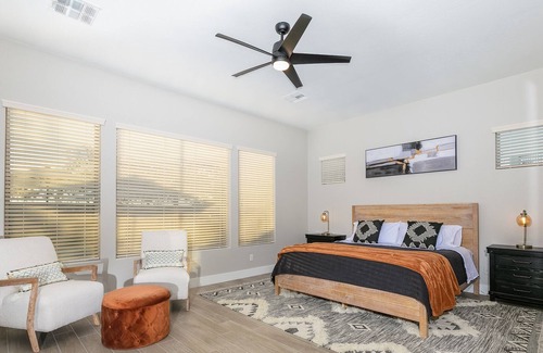 Sonoran Foothills House | Enjoy 2 Primary Suites, Heated Pool & Spa, Fun Game Room, Fire Pit, BBQ, More