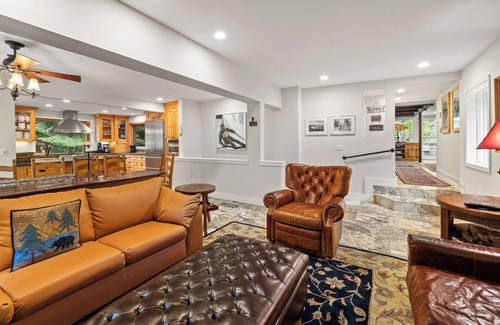 Olympic Valley Cabin | Enjoy fun for the whole family with this eclectic mountain retreat! The hot tub is calling!
