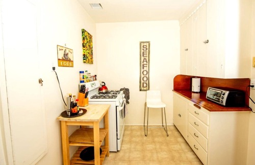 West Beach Apartment | Enjoy indoor-outdoor living, a full kitchen and walk to beach and state st.
