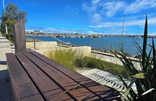Bunbury Apartment | Enjoy Water Views in a Stylish 2BR/2BA Apartment, Steps from Beach & Dining