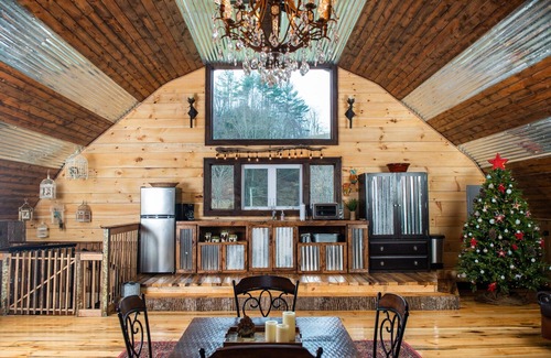 Sugar Grove Cabin | Entire Barn: Farm Stay w/Petting Zoo, Tube Slide & Ziplines