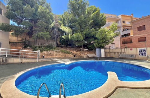Costa Dorada Apartment | in the fishing village, FACING THE SEA, air-conditioned apartment