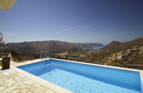 Kato Fellos Villa | Escape to elegance: Heliades Suite in Andros, Greece, pool, 2 bedrooms.