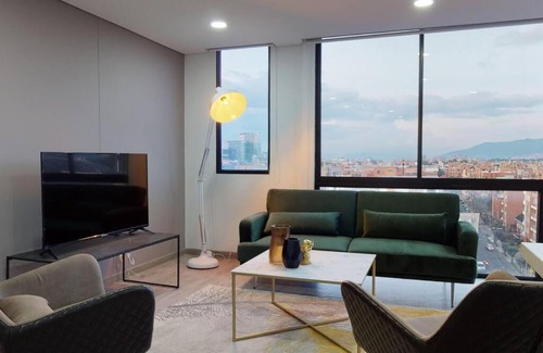 Calle 100 Apartment | Espectacular apto con una vista espectacular