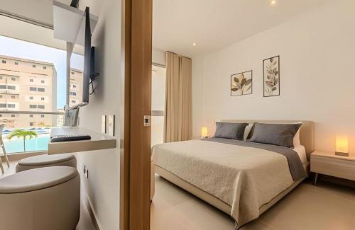 Zona Norte Apartment | Espectacular vista a laguna de Kristal/1 alcoba