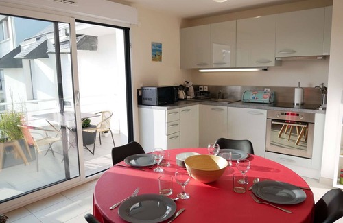 Etel Apartment | Étel - Cozy 44 m² apartment with wifi, parking and pets allowed