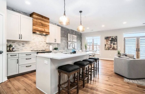 Holland Condo | Evelyn 202: Spacious Downtown Retreat with Private Deck & Balcony