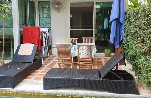 Nong Prue Apartment | Excellent condo 100 m2 with large garden