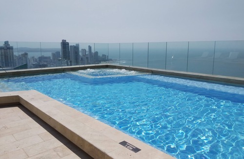 Bocagrande Apartment | Exclusive beachfront apartment/AC/24th floor