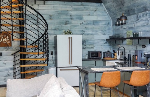 Dobson Cabin | Exclusive Couples Getaway with Romantic Amenities, Private & Beautiful A-Frame