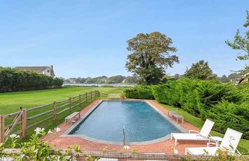 Village of Southampton House | Expansive Waterfront Southampton Home with Private Pool, Close to Village,.