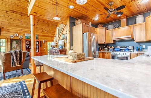 Whittier Cabin | Experience serene mountain views at Hazey View
