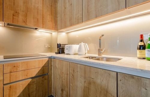 St. Pancras and Somers Town Apartment | Exquisite Lux Apartment 2 mins by King's Cross Station with AC