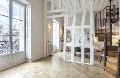 4th Arrondissement Apartment | Exquisite Marais Abode with Stunning River Viewsn