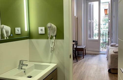 Sol Apartment | Exterior studio with a balcony for 2 people