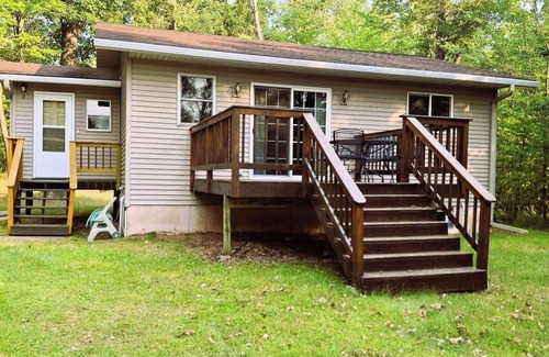 Spooner Cabin | Fabulous fall cabin on Mystery Lake! Cruise on the Pontoon, Kayak & Fish!