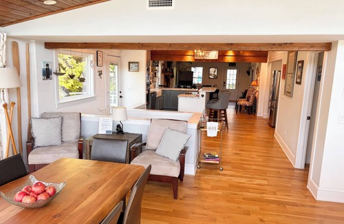 Lake Lure House | FALL in full color. Hot Tub. Pet friendly.Lakefront home. Views views views!