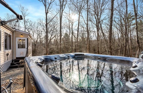 Lackawaxen Ski Chalet | Fall & Winter Forest Retreat: Ski, Spa & Sauna- Poconos & Narrowsburg, NY