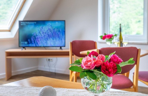 Sankt Goar House | Familienzimmer Kabinett mit Rheinblick - Weinhotel Landsknecht