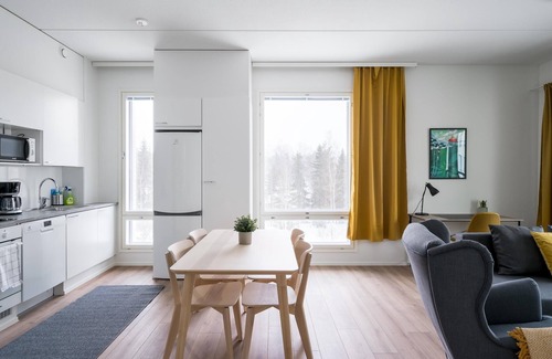 Jarvenpaa Apartment | Family Apartment, 2 Bedrooms, Sauna & Balcony