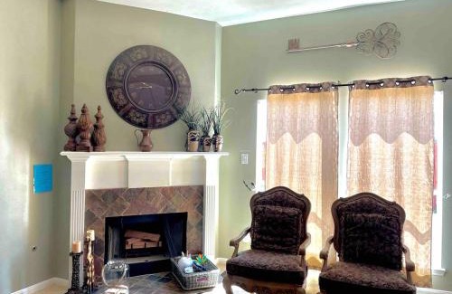 Houston House | Family Big Backyard Fireplace