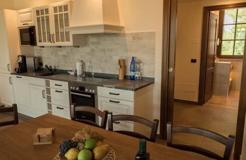 Montepulciano Villa | Family Bio-Suite with 2 bedrooms, 2 bathrooms, a large living room with a double sofa bed. This Suit