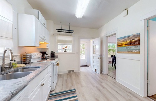 West Woodland House | Family-friendly city stay with deck/patio, Wifi and dedicated workspace