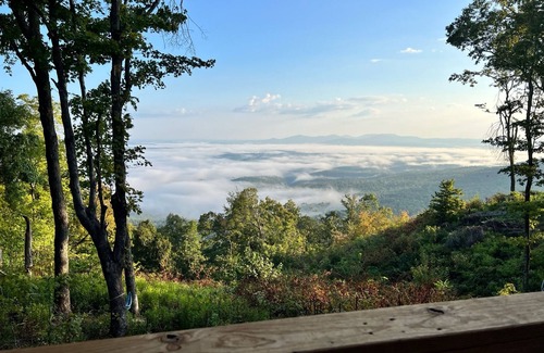Jasper Cabin | Family Retreat in this Gorgeous Log Cabin overlooking the Arkansas Grand Canyon!